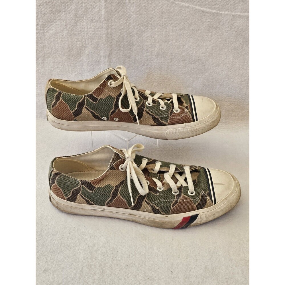 PRO-KEDS FOR J CREW ROYAL LO CAMO CANVAS SNEAKERS Size 13 - Picture 8 of 10